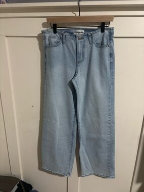 No Boundaries Pale Blue Wide-Leg Jeans